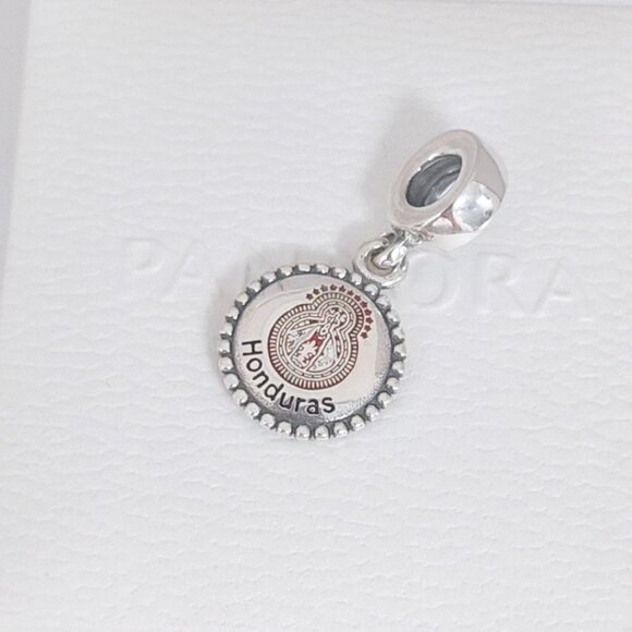 Pandora Honduras Virgin Travel Destination City Dangle Charm Pendant S925 Silver - Picture 7 of 8